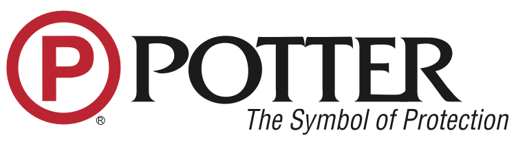 Potter logo in red and black